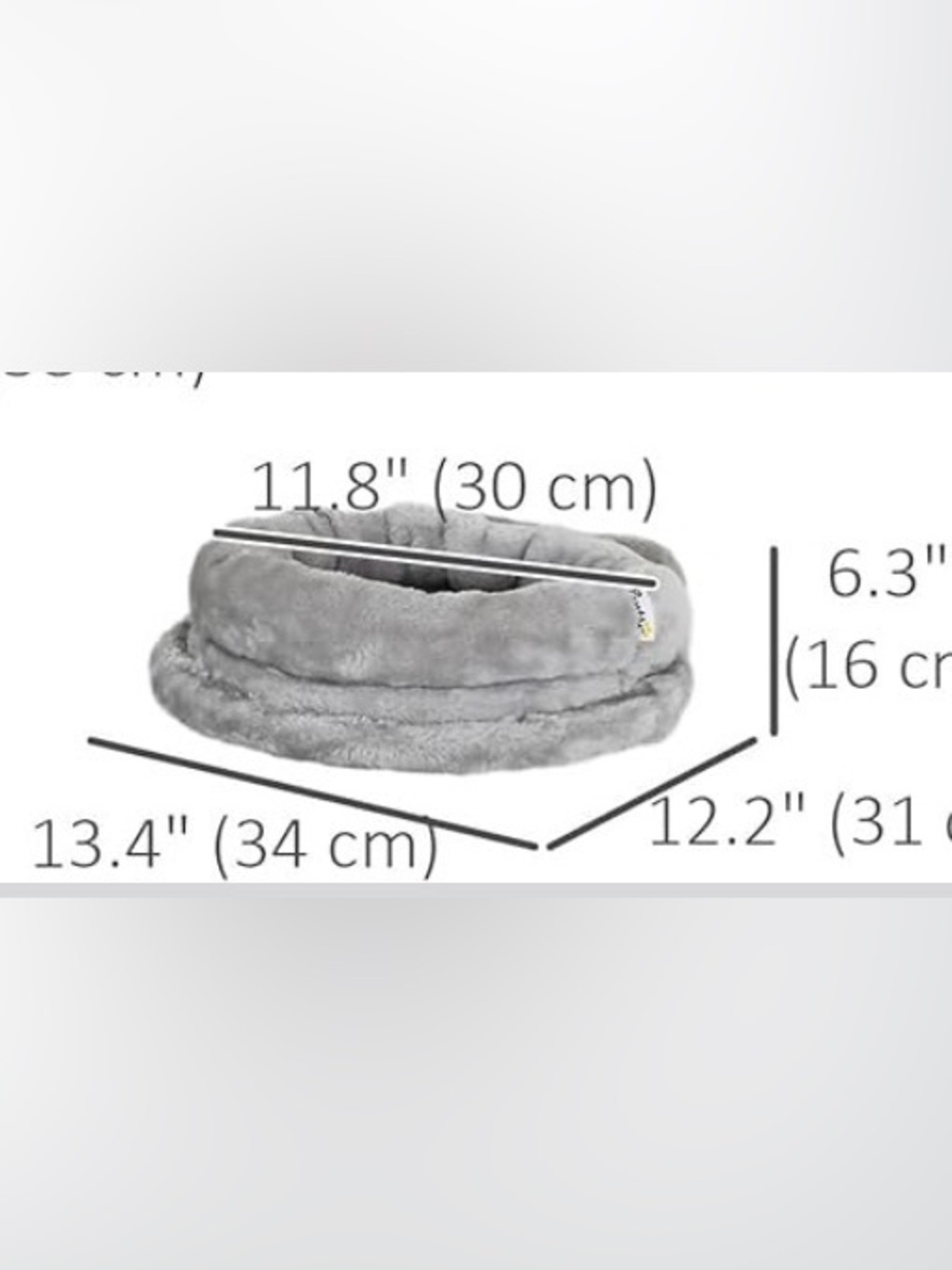 PawHut Gray Cat Climbing Wall Hanging Bed